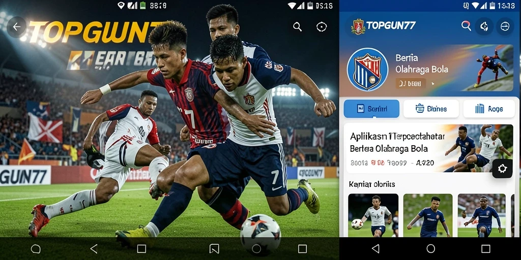 Tampilan antarmuka aplikasi TOPGUN77 yang menarik dan informatif.